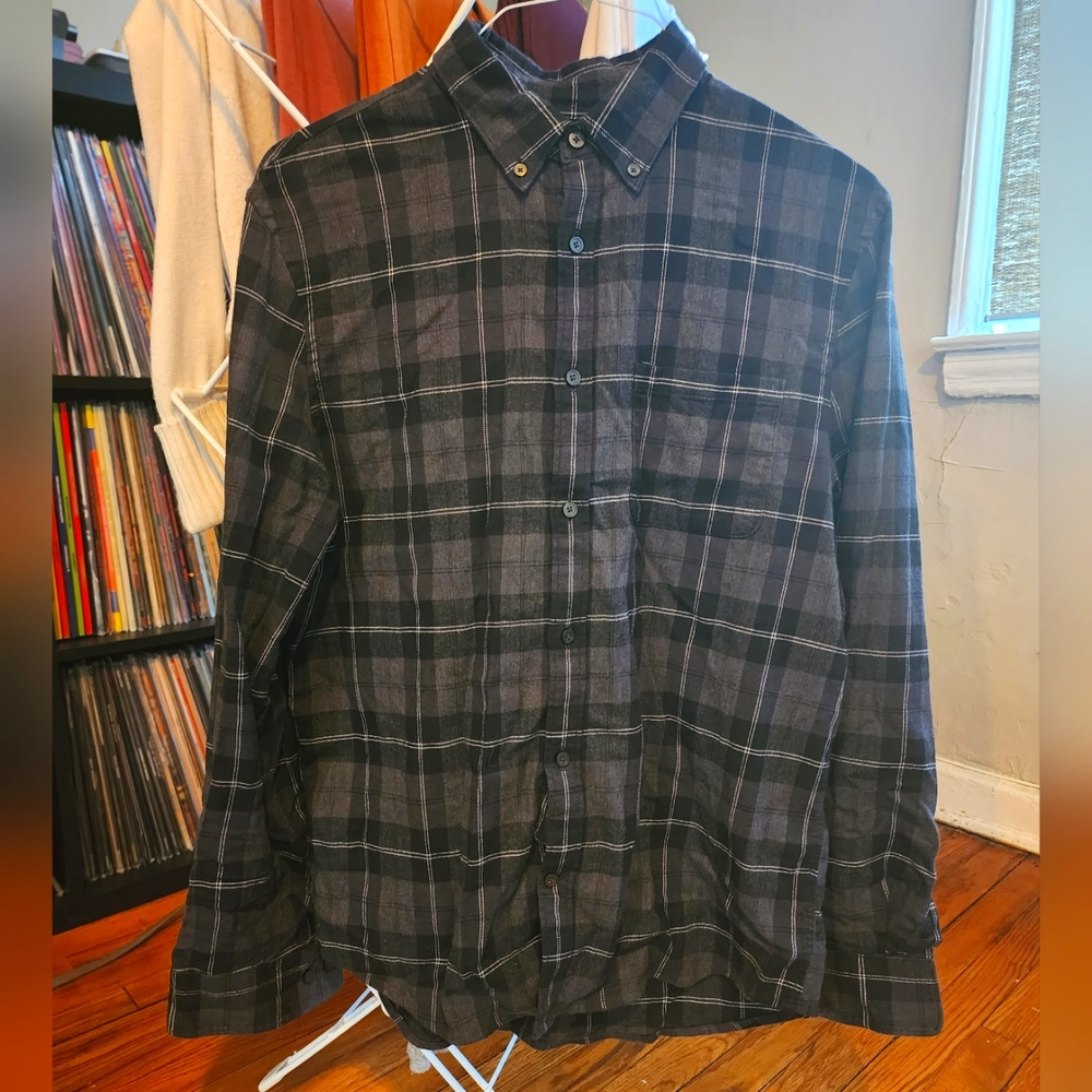 Express Men's Black/Grey Flannel Medium
